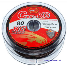 Леска WFT CAT 80kg 0.60mm 300m цвет коричневый
